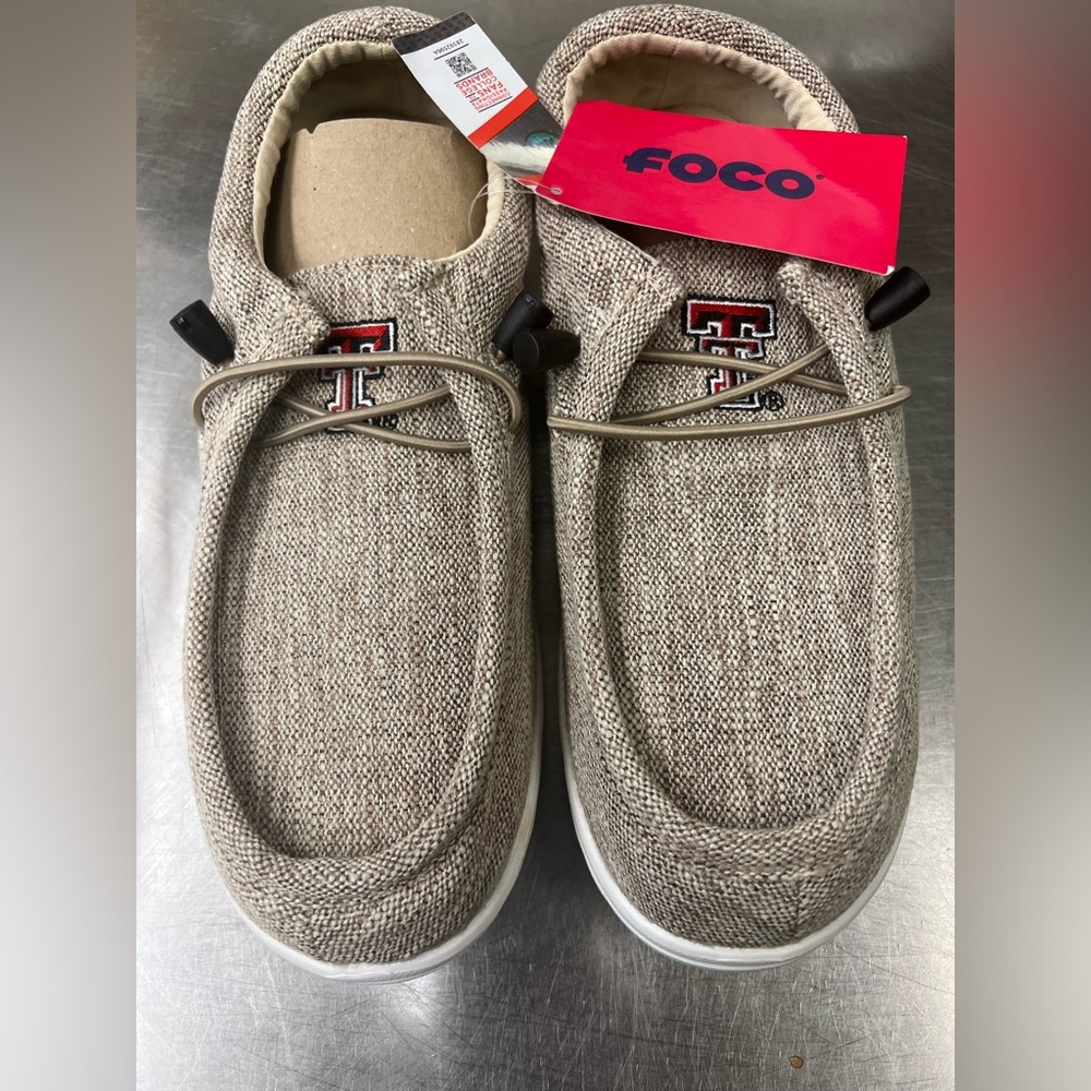 Texas Tech Casual Slip-On FOCO Men's NCAA Lightweight Loafers Lace Up Knit